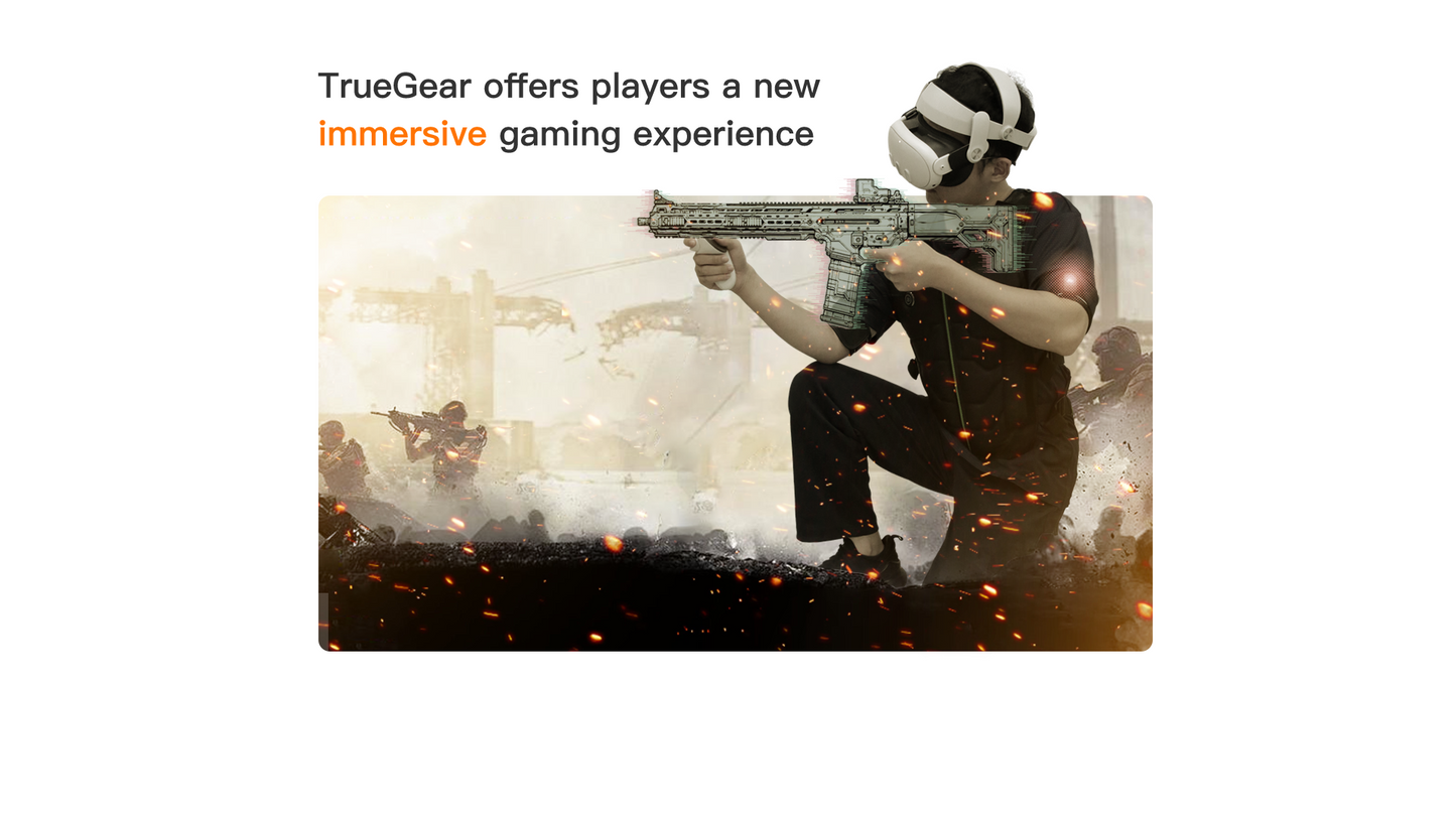 VR TRUE GEAR ME02 | Advanced Haptic Suit | 40 Immersive Feedback Points